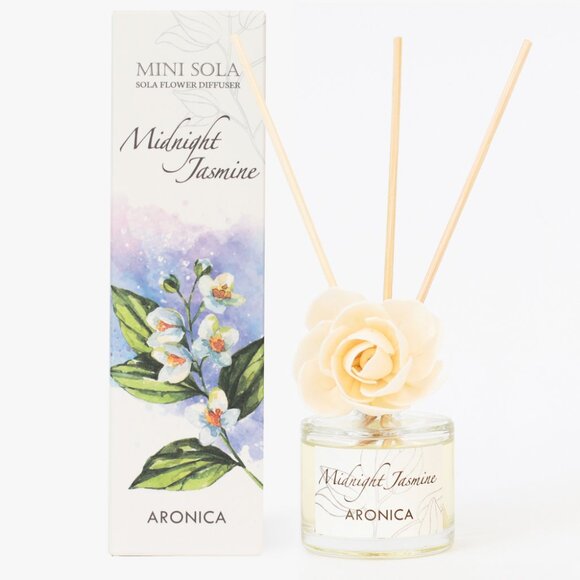 Aronica Mini Flower and Reed Diffuser – "Midnight Jasmine" BNIB - Picture 1 of 3